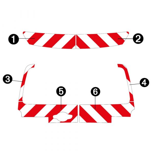 Kit Rouge-Blanc CL. A Standard – CITROËN Jumpy 2 Portes (2024) – Image 3